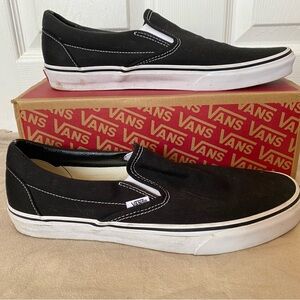 Vans Black Slip-On Mens Size 12